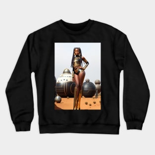 Futuristic African: Beauty in Motion T-Shirt Crewneck Sweatshirt